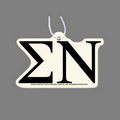 Paper Air Freshener W/ Tab - Greek Letters: Sigma Nu